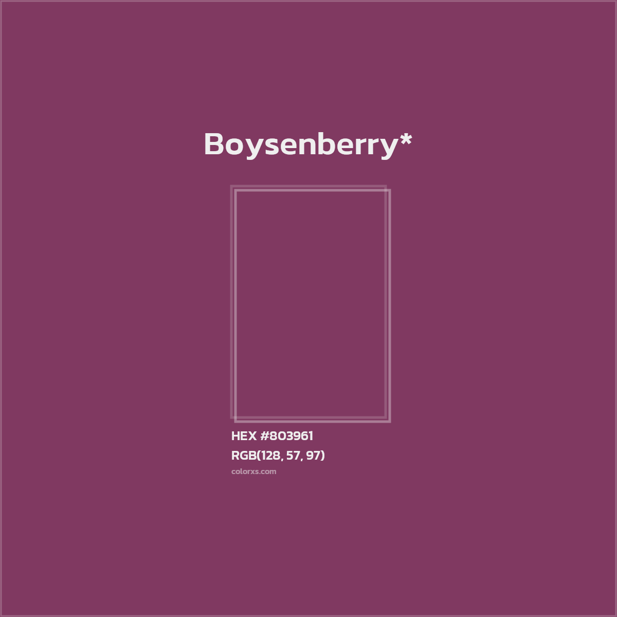 #803961 hex color. RGB, RYB, CMYK, HSL, HSV codes and color conversions. Matching color names, palettes, paints.