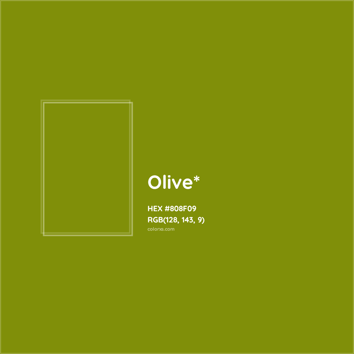 #808F09 hex color. RGB, RYB, CMYK, HSL, HSV codes and color conversions. Matching color names, palettes, paints.