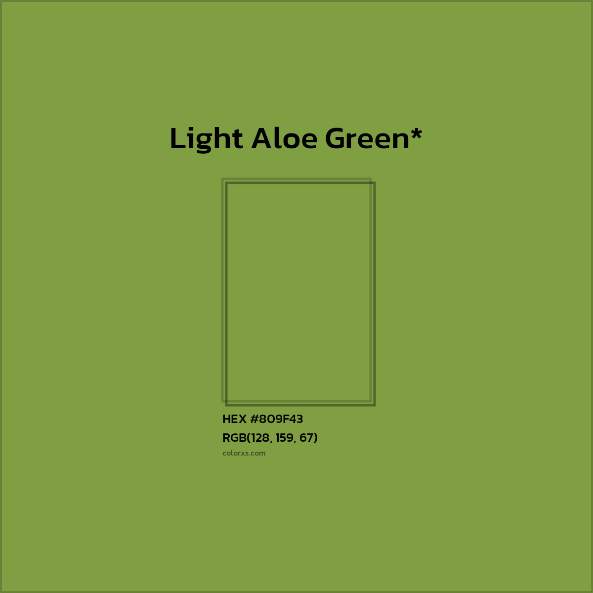 #809F43 hex color. RGB, RYB, CMYK, HSL, HSV codes and color conversions. Matching color names, palettes, paints.