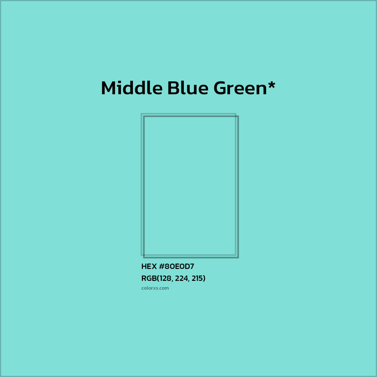 #80E0D7 hex color. RGB, RYB, CMYK, HSL, HSV codes and color conversions. Matching color names, palettes, paints.