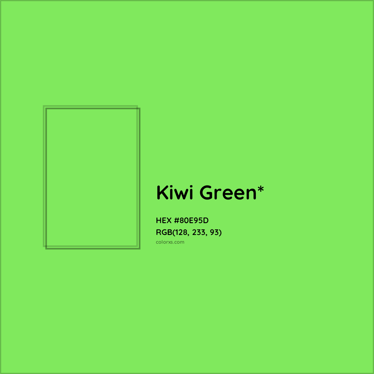 #80E95D hex color. RGB, RYB, CMYK, HSL, HSV codes and color conversions. Matching color names, palettes, paints.