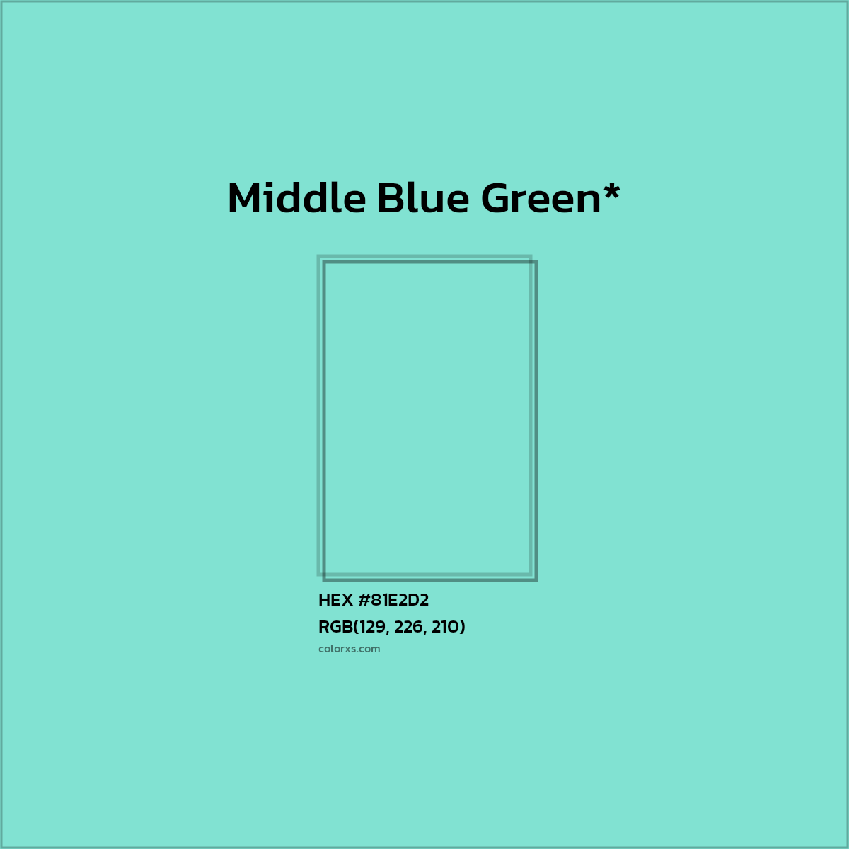 #81E2D2 hex color. RGB, RYB, CMYK, HSL, HSV codes and color conversions. Matching color names, palettes, paints.