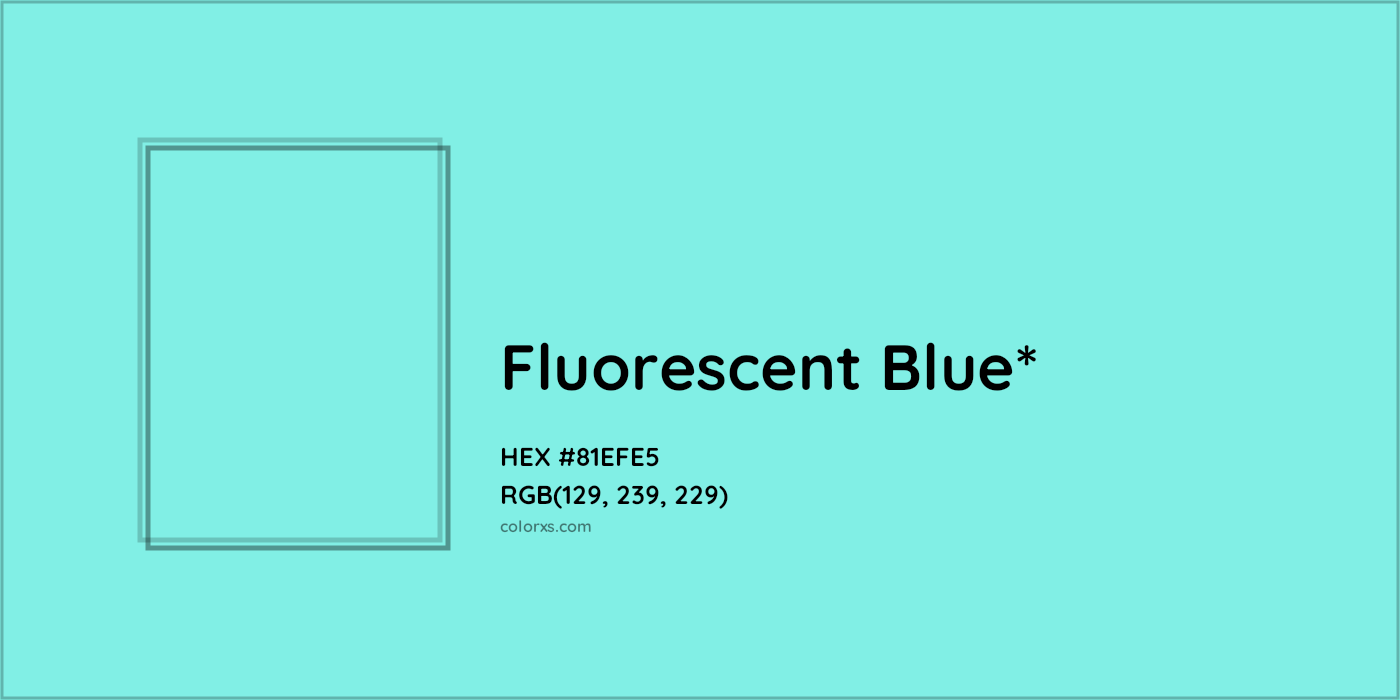 #81EFE5 hex color. RGB, RYB, CMYK, HSL, HSV codes and color conversions. Matching color names, palettes, paints.