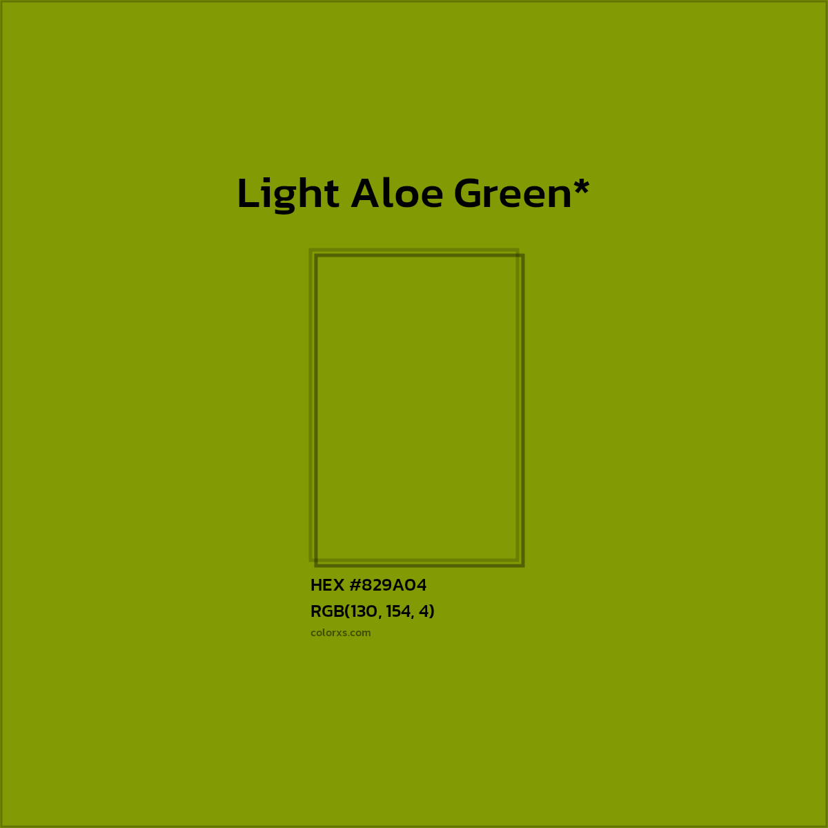 #829A04 hex color. RGB, RYB, CMYK, HSL, HSV codes and color conversions. Matching color names, palettes, paints.