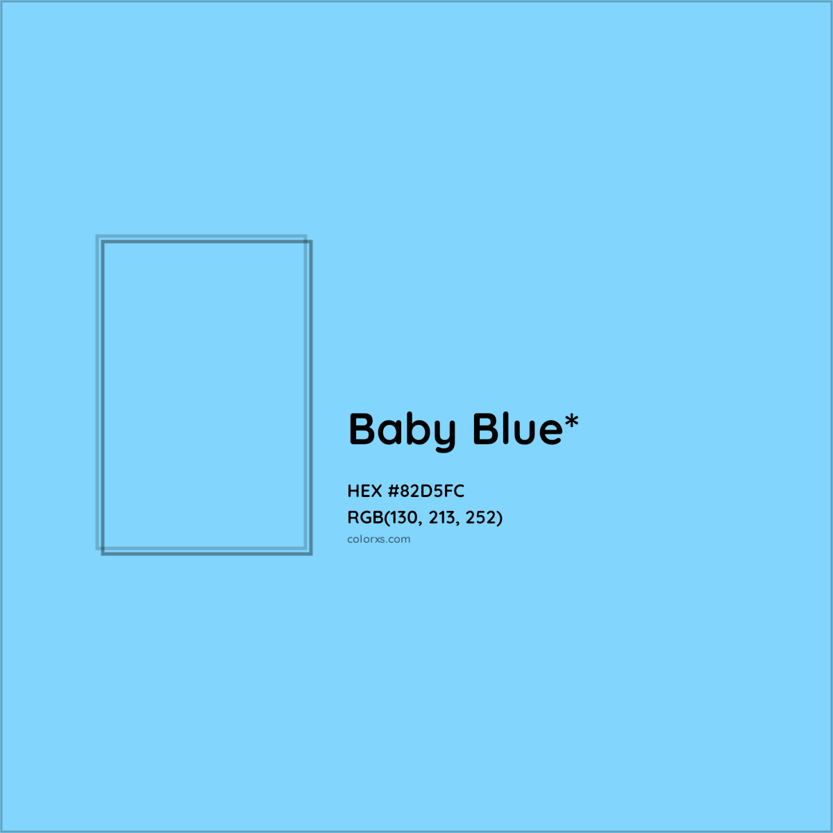#82D5FC hex color. RGB, RYB, CMYK, HSL, HSV codes and color conversions. Matching color names, palettes, paints.