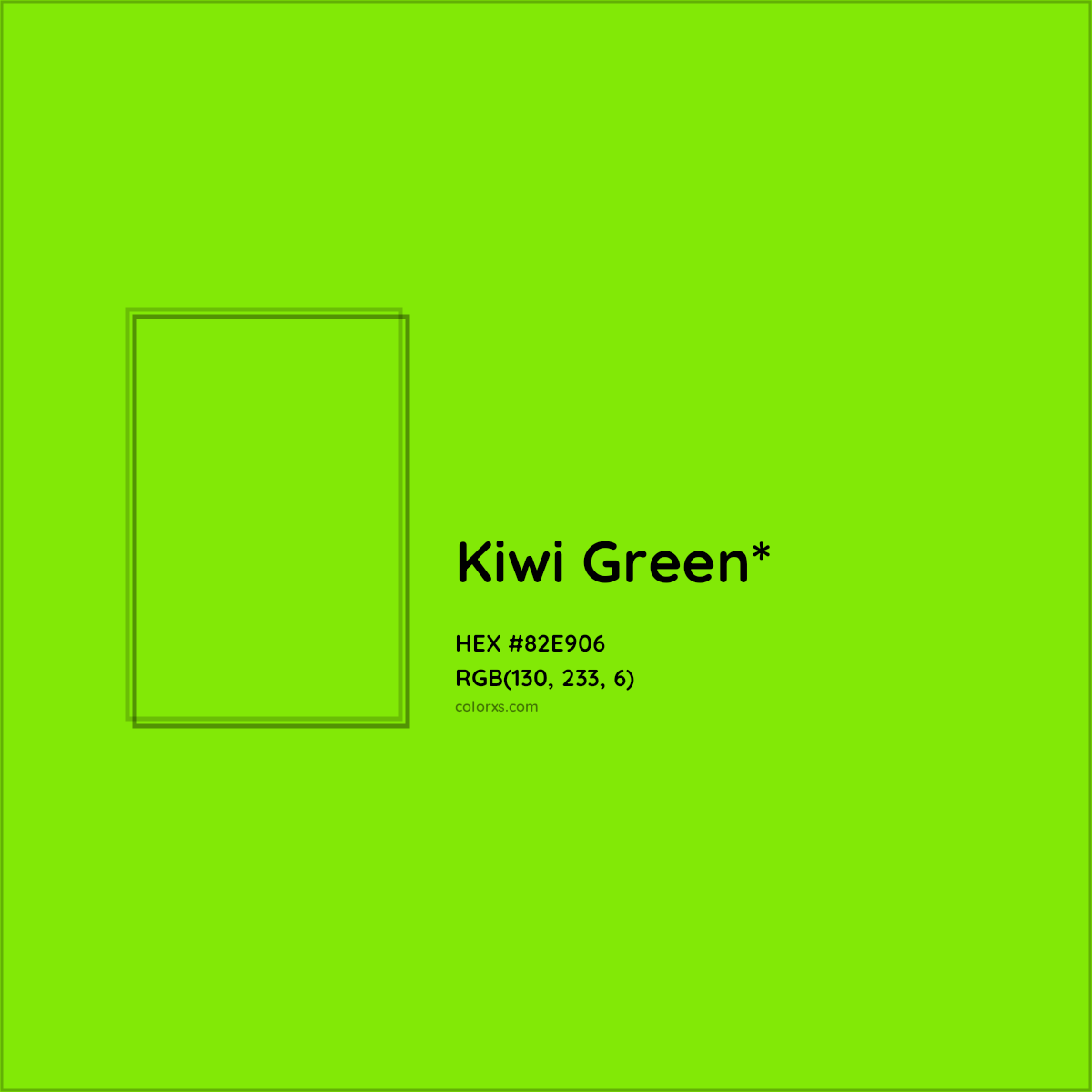 #82E906 hex color. RGB, RYB, CMYK, HSL, HSV codes and color conversions. Matching color names, palettes, paints.