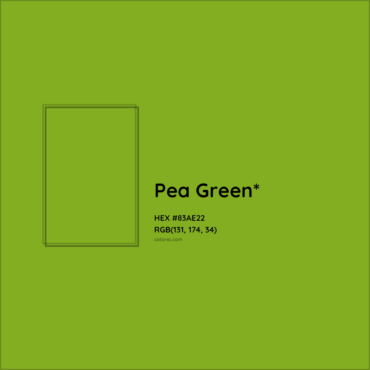 #83AE22 hex color. RGB, RYB, CMYK, HSL, HSV codes and color conversions. Matching color names, palettes, paints.