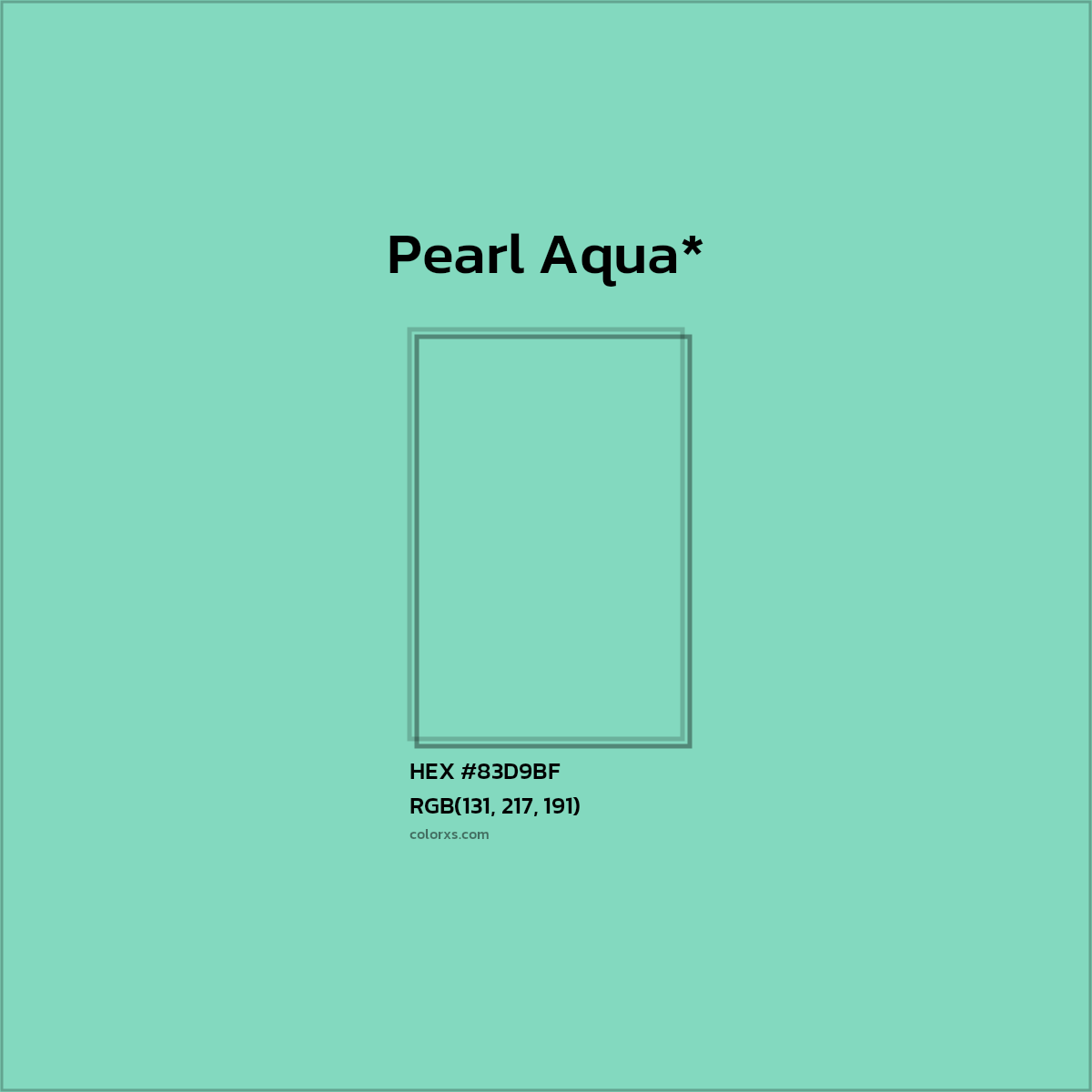 #83D9BF hex color. RGB, RYB, CMYK, HSL, HSV codes and color conversions. Matching color names, palettes, paints.
