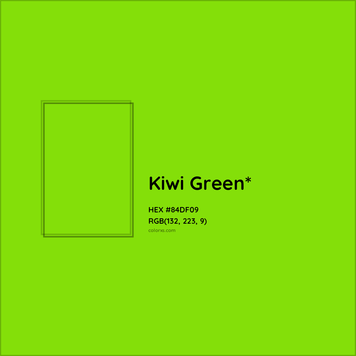 #84DF09 hex color. RGB, RYB, CMYK, HSL, HSV codes and color conversions. Matching color names, palettes, paints.