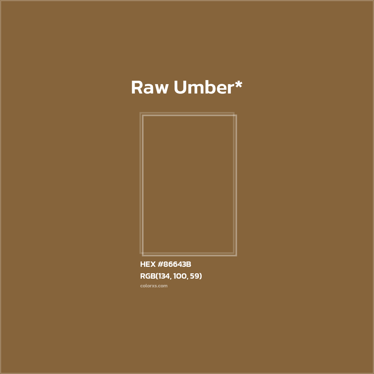 #86643B hex color. RGB, RYB, CMYK, HSL, HSV codes and color conversions. Matching color names, palettes, paints.