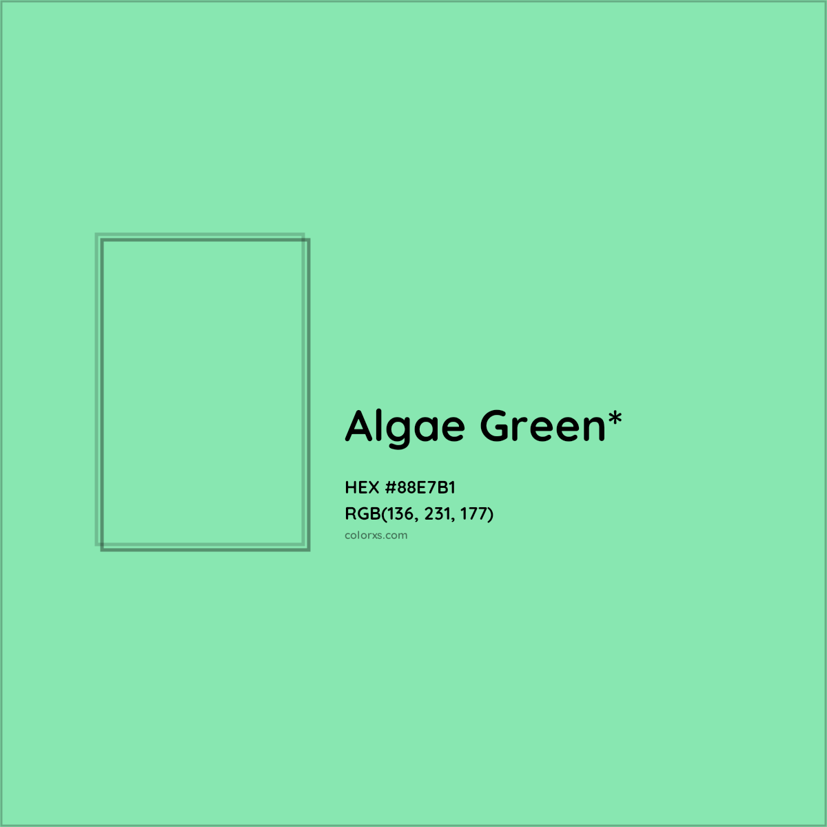 #88E7B1 hex color. RGB, RYB, CMYK, HSL, HSV codes and color conversions. Matching color names, palettes, paints.