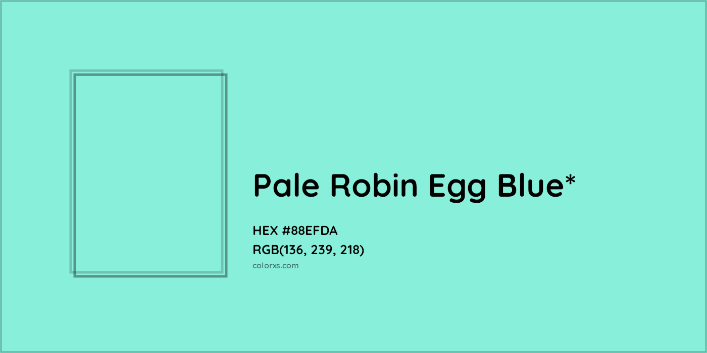 #88EFDA hex color. RGB, RYB, CMYK, HSL, HSV codes and color conversions. Matching color names, palettes, paints.