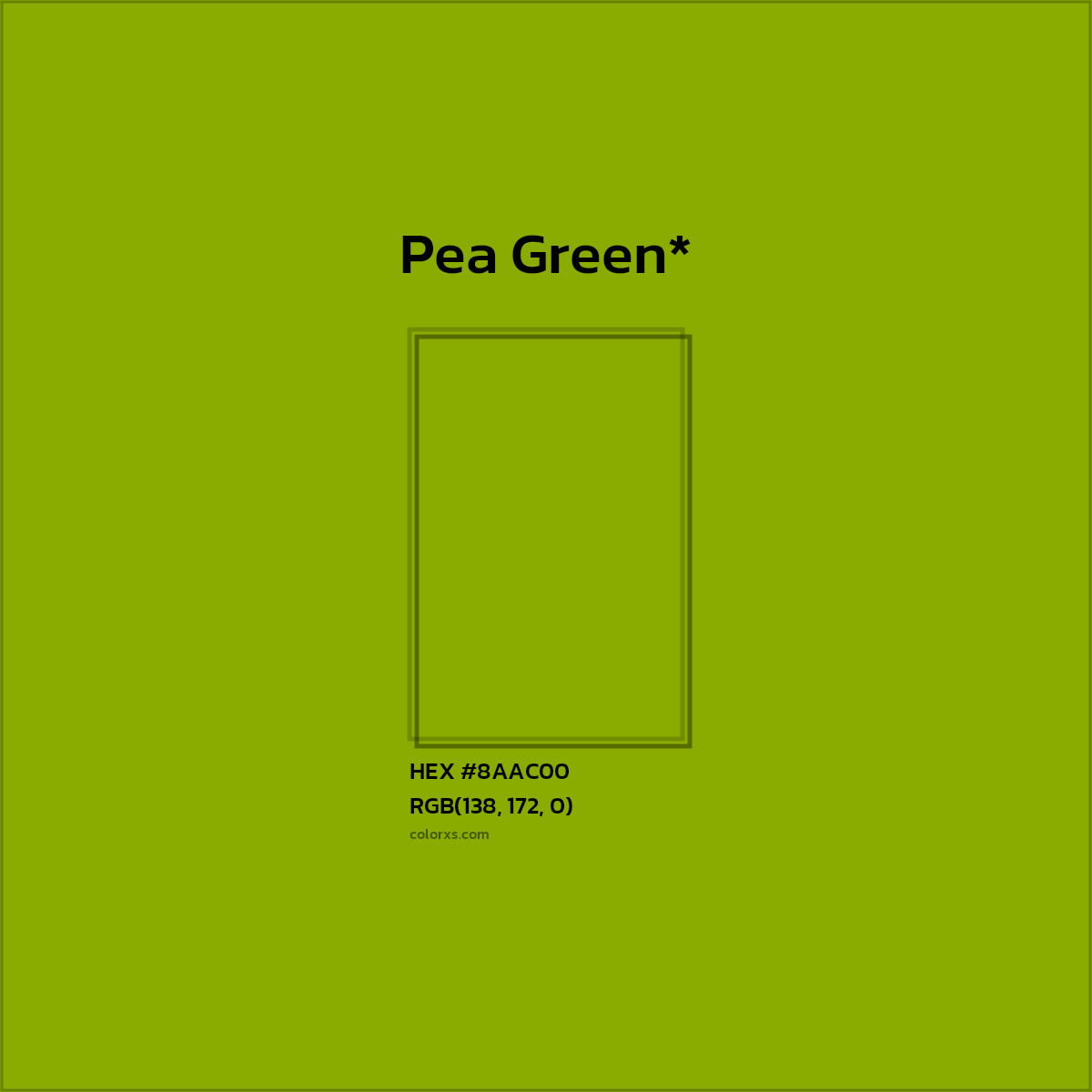 #8AAC00 hex color. RGB, RYB, CMYK, HSL, HSV codes and color conversions. Matching color names, palettes, paints.