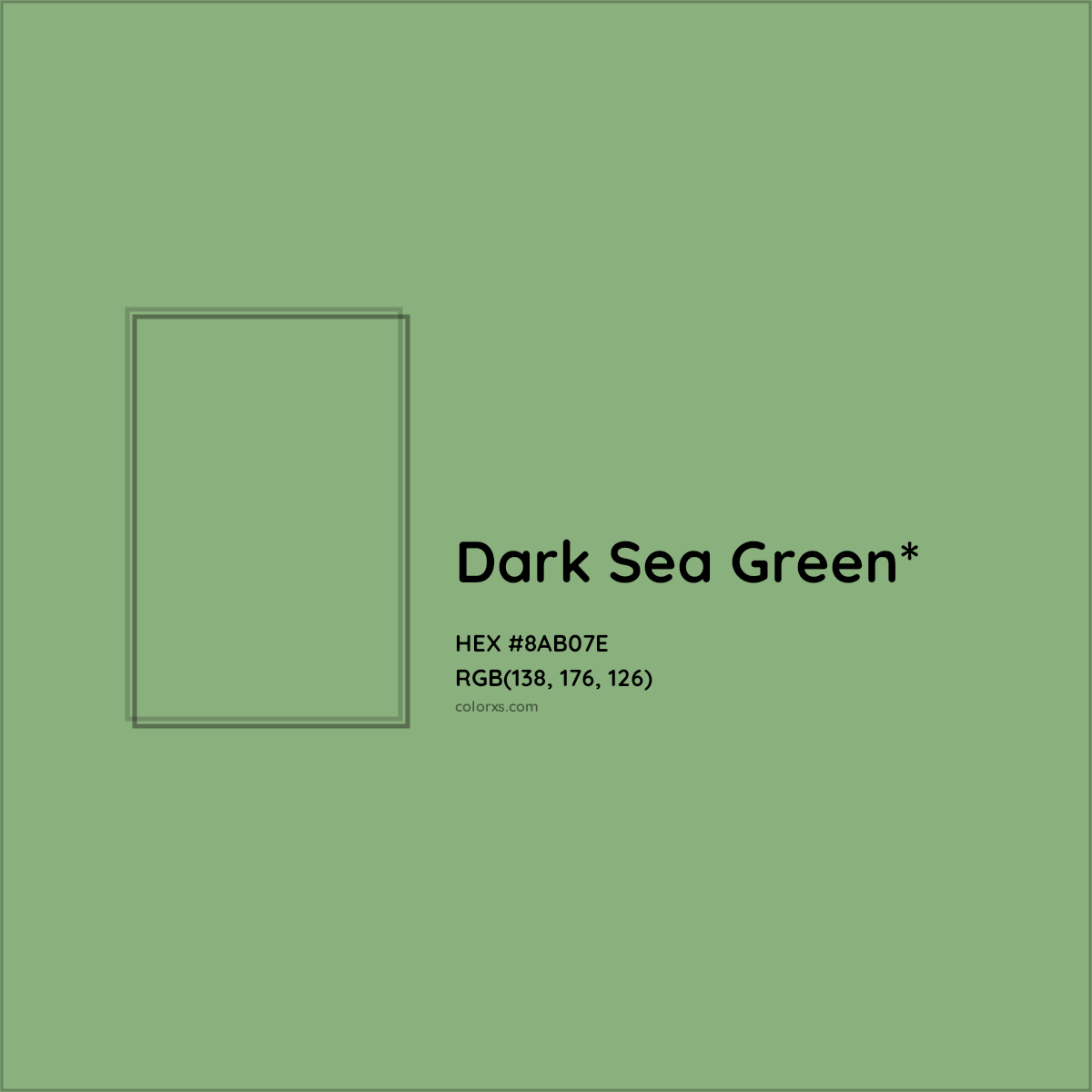 #8AB07E hex color. RGB, RYB, CMYK, HSL, HSV codes and color conversions. Matching color names, palettes, paints.
