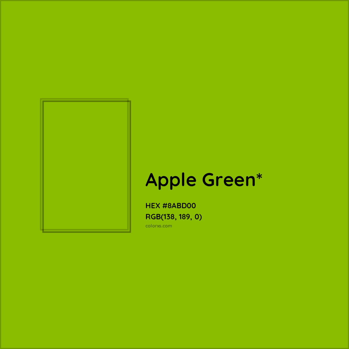 #8ABD00 hex color. RGB, RYB, CMYK, HSL, HSV codes and color conversions. Matching color names, palettes, paints.