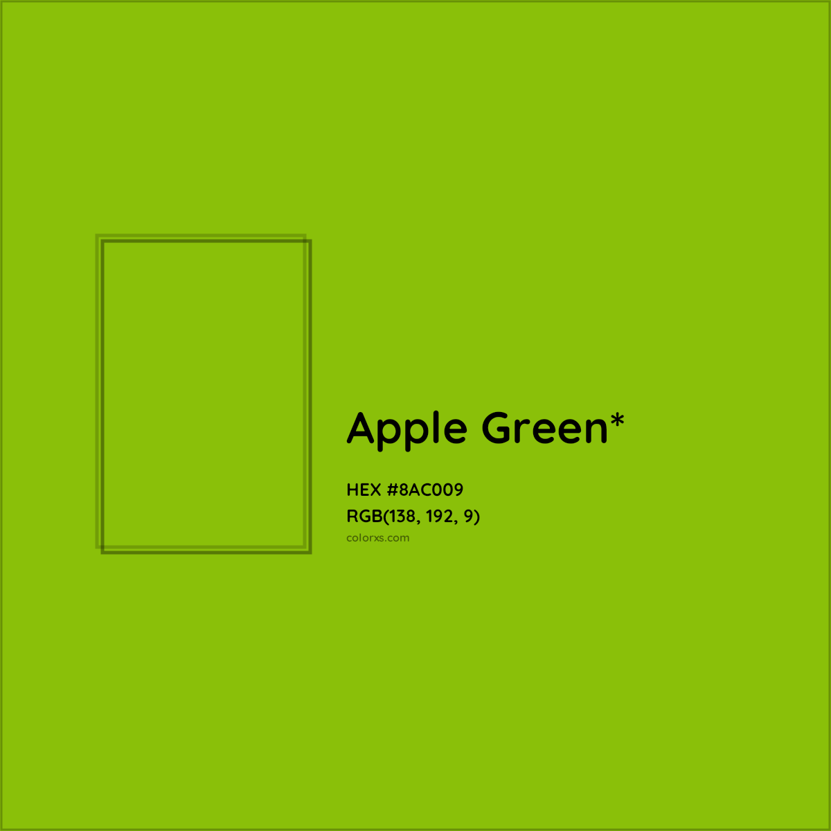 #8AC009 hex color. RGB, RYB, CMYK, HSL, HSV codes and color conversions. Matching color names, palettes, paints.