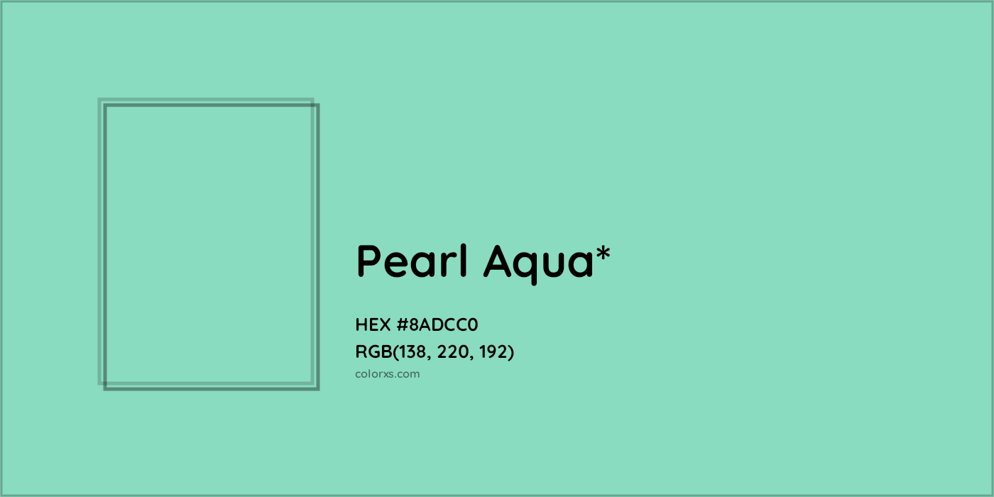 #8ADCC0 hex color. RGB, RYB, CMYK, HSL, HSV codes and color conversions. Matching color names, palettes, paints.