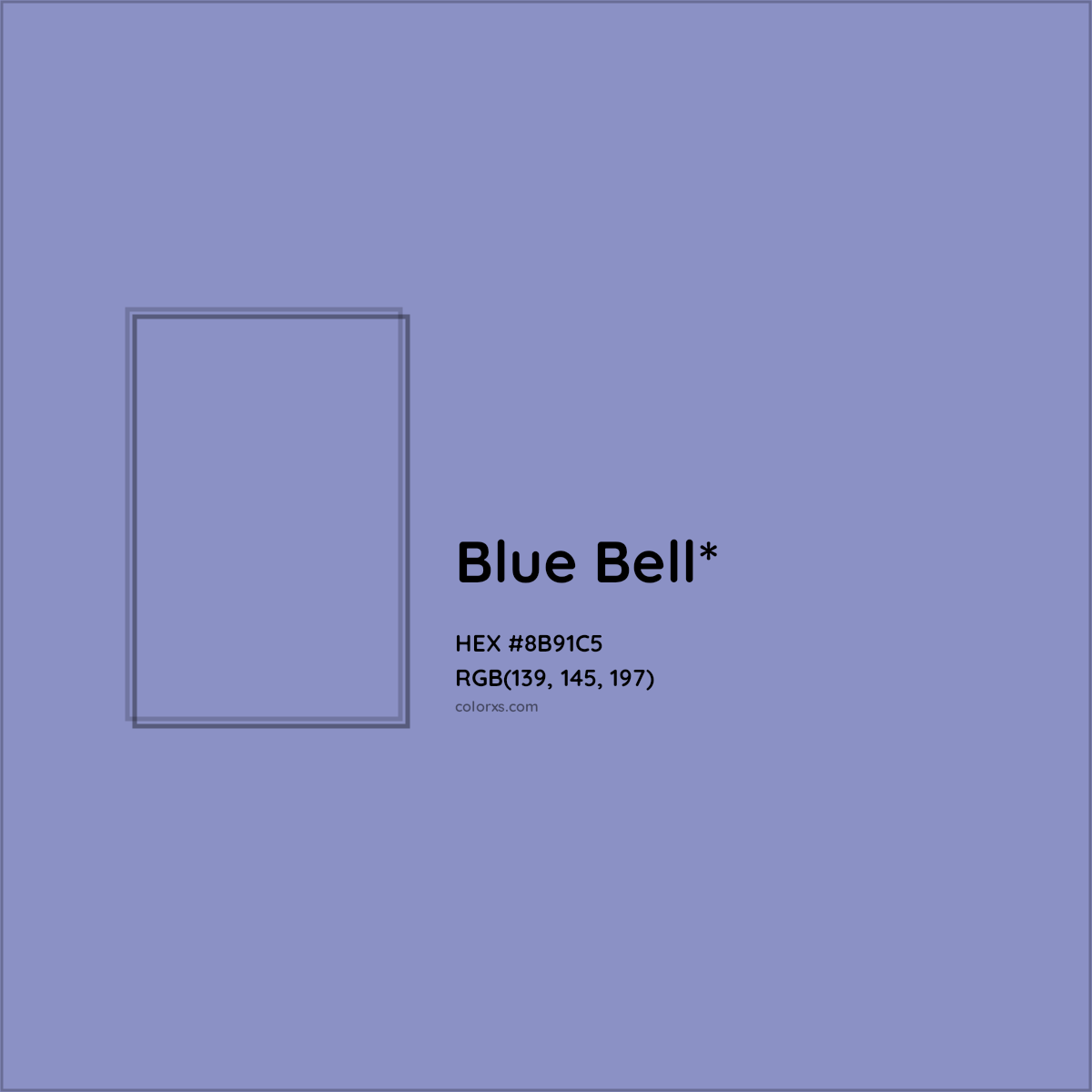 #8B91C5 hex color. RGB, RYB, CMYK, HSL, HSV codes and color conversions. Matching color names, palettes, paints.