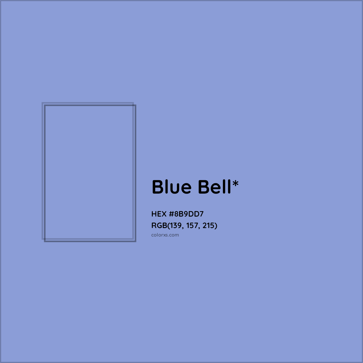 #8B9DD7 hex color. RGB, RYB, CMYK, HSL, HSV codes and color conversions. Matching color names, palettes, paints.