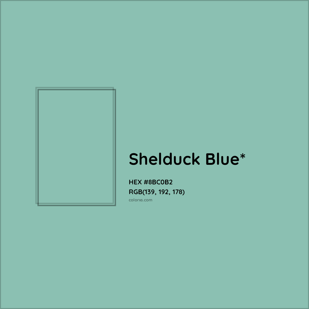#8BC0B2 hex color. RGB, RYB, CMYK, HSL, HSV codes and color conversions. Matching color names, palettes, paints.