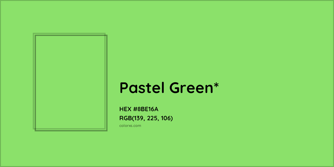#8BE16A hex color. RGB, RYB, CMYK, HSL, HSV codes and color conversions. Matching color names, palettes, paints.
