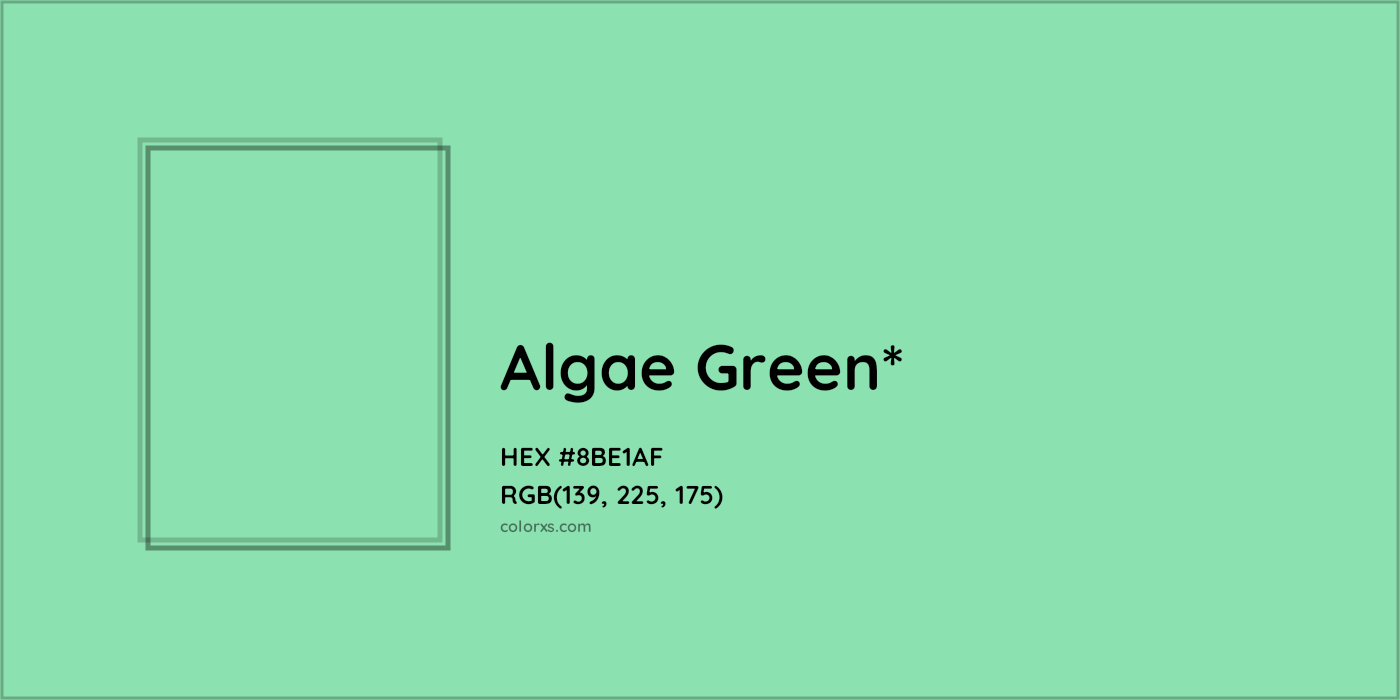 #8BE1AF hex color. RGB, RYB, CMYK, HSL, HSV codes and color conversions. Matching color names, palettes, paints.
