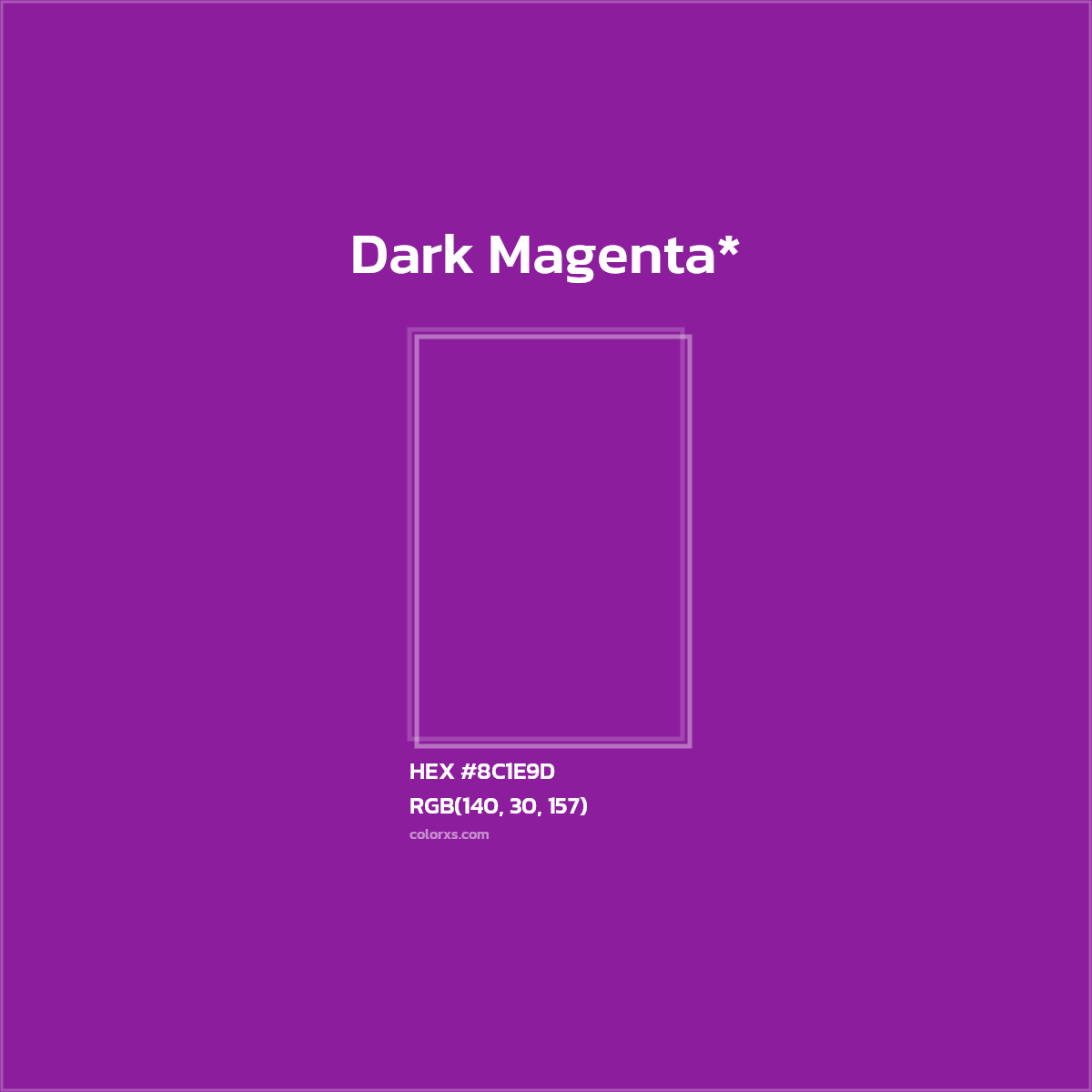 #8C1E9D hex color. RGB, RYB, CMYK, HSL, HSV codes and color conversions. Matching color names, palettes, paints.