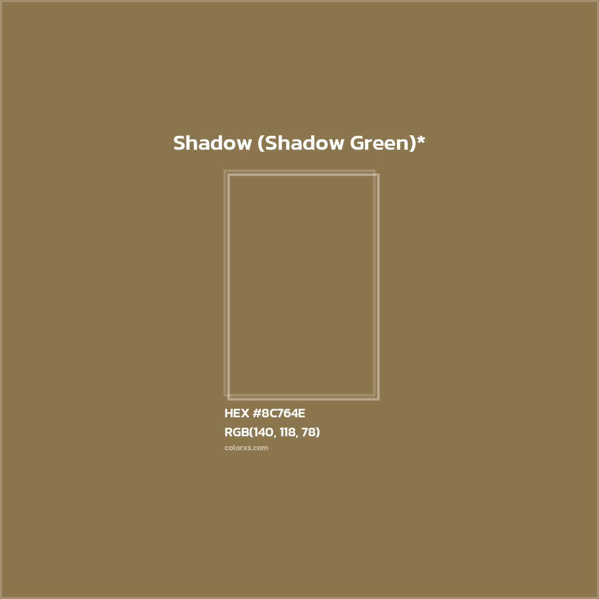 #8C764E hex color. RGB, RYB, CMYK, HSL, HSV codes and color conversions. Matching color names, palettes, paints.