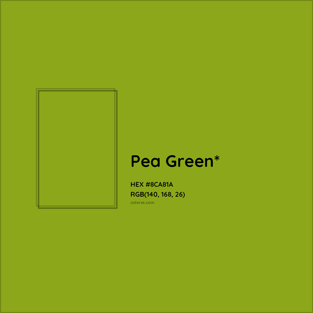 #8CA81A hex color. RGB, RYB, CMYK, HSL, HSV codes and color conversions. Matching color names, palettes, paints.