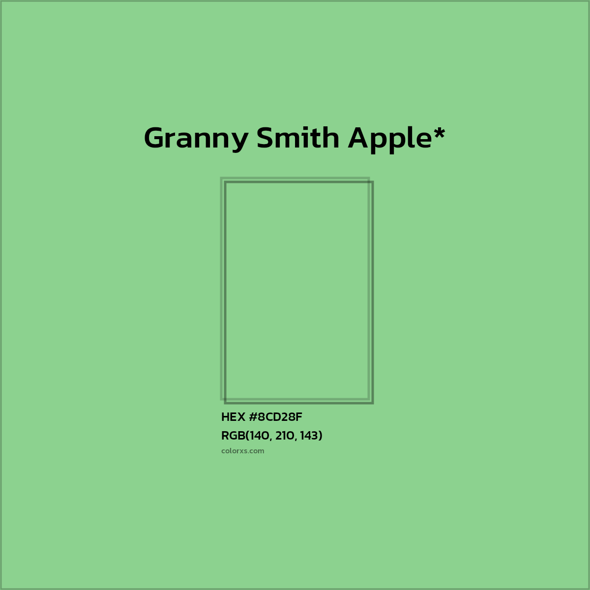 #8CD28F hex color. RGB, RYB, CMYK, HSL, HSV codes and color conversions. Matching color names, palettes, paints.