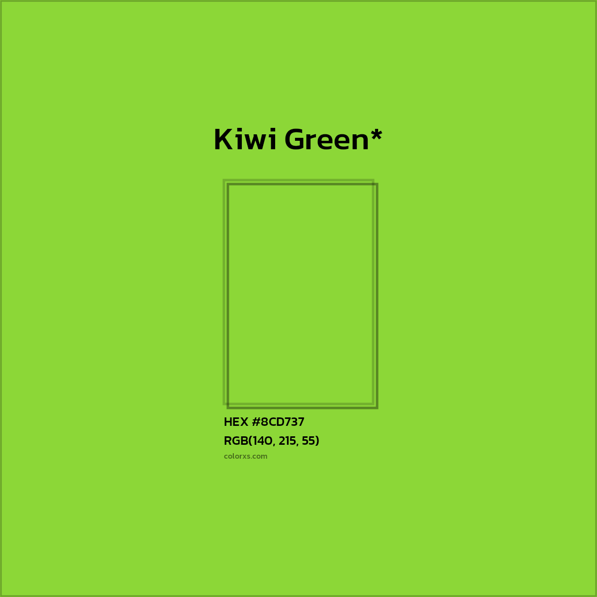 #8CD737 hex color. RGB, RYB, CMYK, HSL, HSV codes and color conversions. Matching color names, palettes, paints.