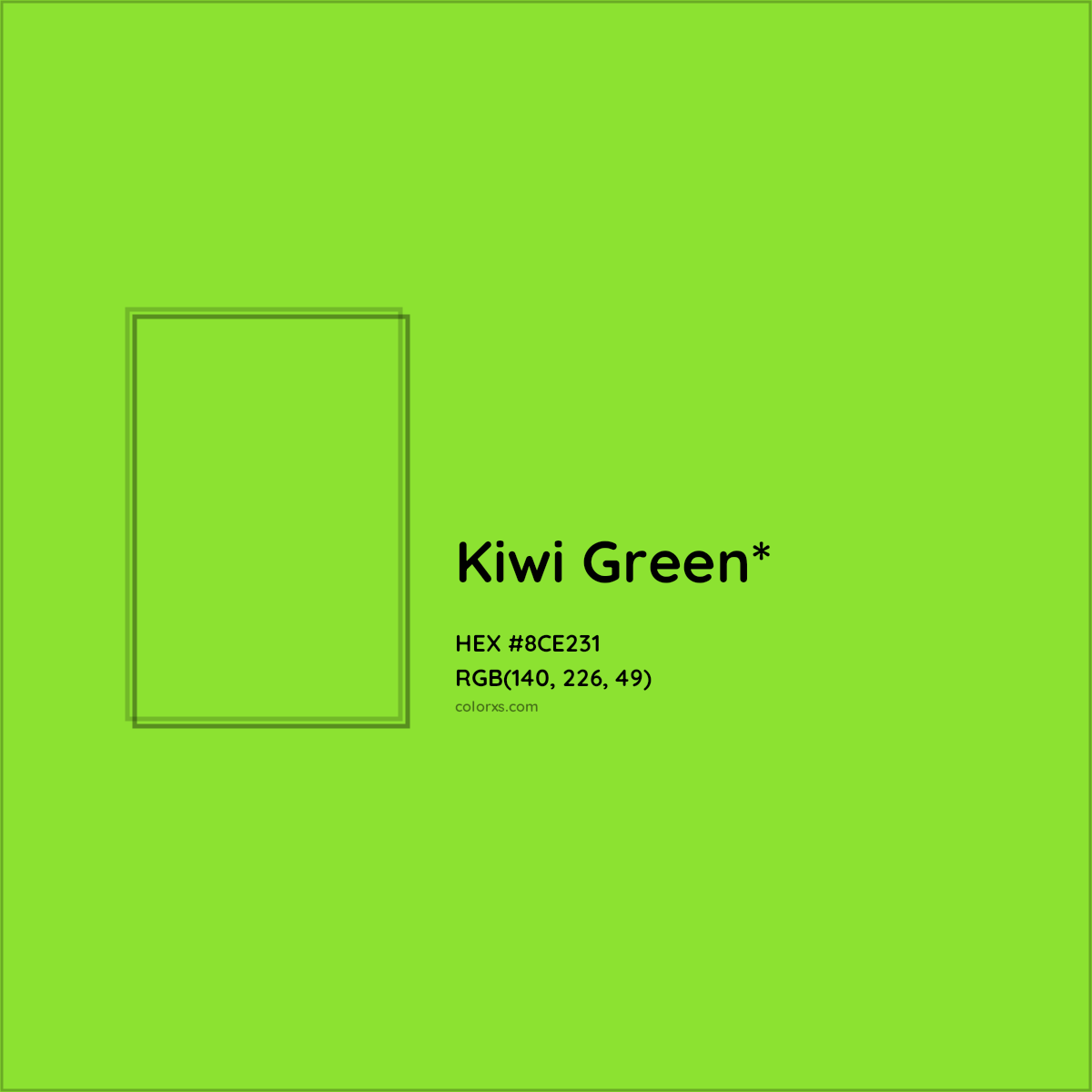 #8CE231 hex color. RGB, RYB, CMYK, HSL, HSV codes and color conversions. Matching color names, palettes, paints.