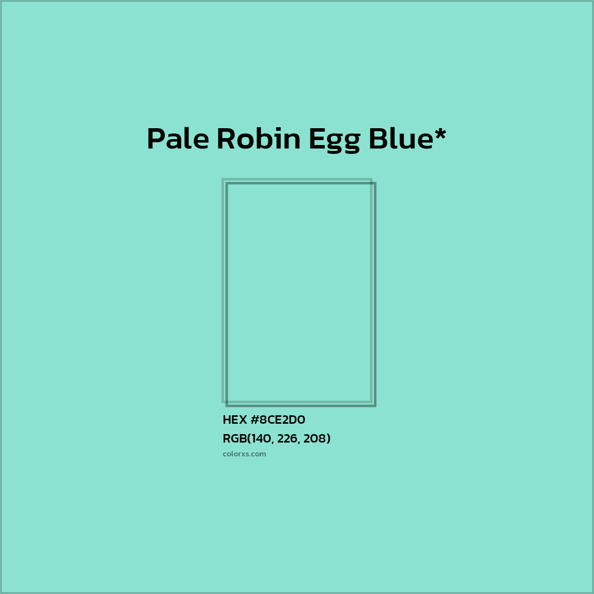 #8CE2D0 hex color. RGB, RYB, CMYK, HSL, HSV codes and color conversions. Matching color names, palettes, paints.