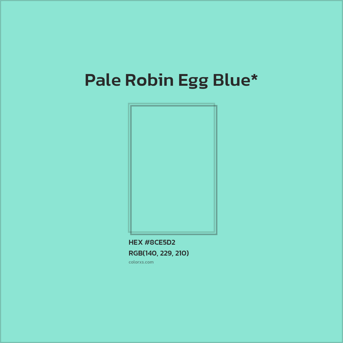 #8CE5D2 hex color. RGB, RYB, CMYK, HSL, HSV codes and color conversions. Matching color names, palettes, paints.