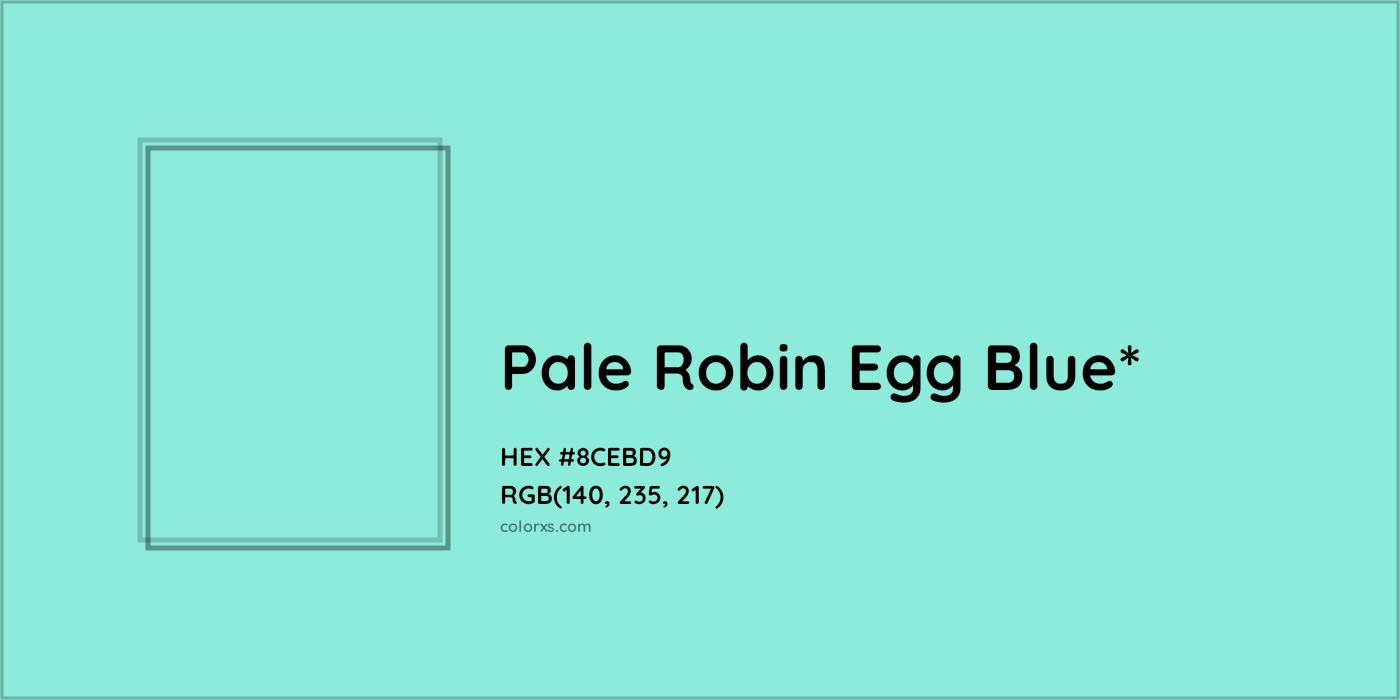 #8CEBD9 hex color. RGB, RYB, CMYK, HSL, HSV codes and color conversions. Matching color names, palettes, paints.