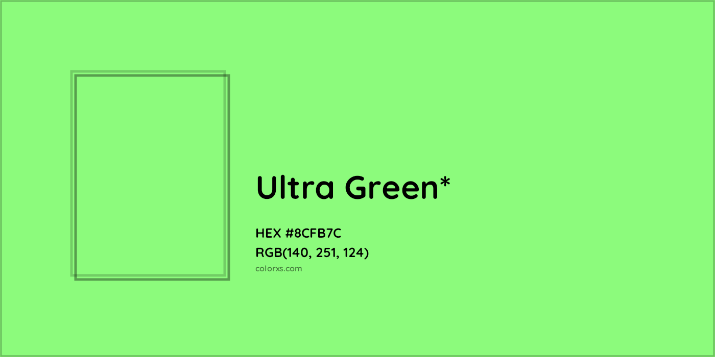 #8CFB7C hex color. RGB, RYB, CMYK, HSL, HSV codes and color conversions. Matching color names, palettes, paints.