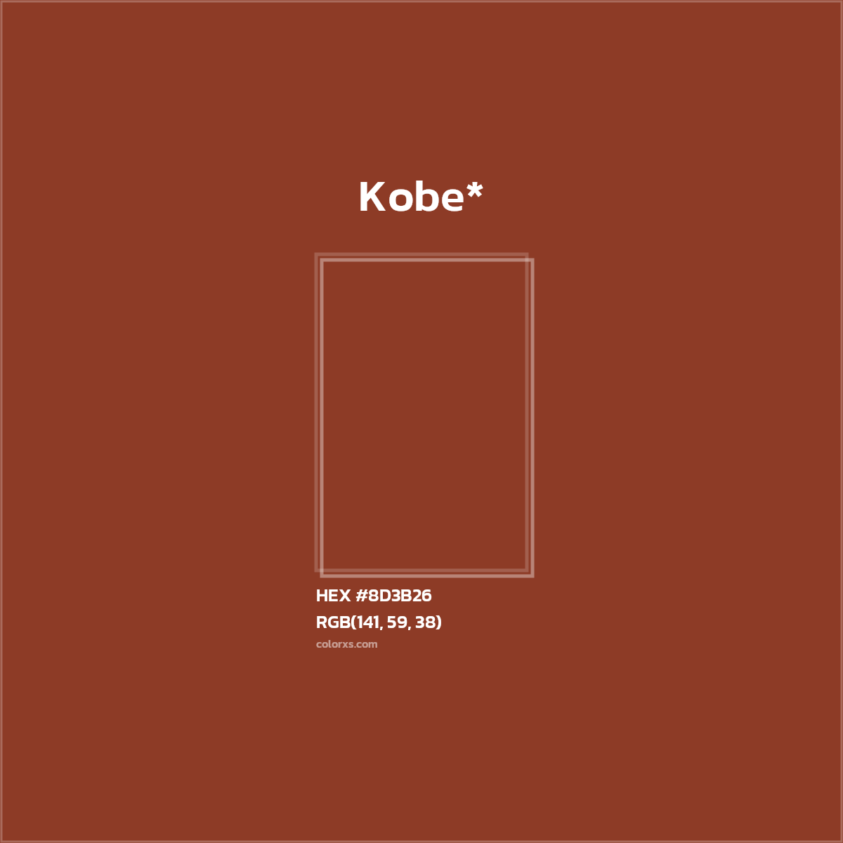 #8D3B26 hex color. RGB, RYB, CMYK, HSL, HSV codes and color conversions. Matching color names, palettes, paints.