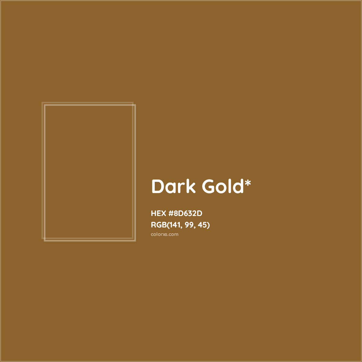 #8D632D hex color. RGB, RYB, CMYK, HSL, HSV codes and color conversions. Matching color names, palettes, paints.