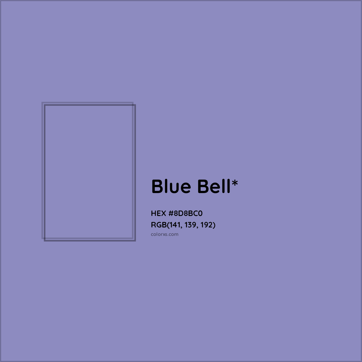 #8D8BC0 hex color. RGB, RYB, CMYK, HSL, HSV codes and color conversions. Matching color names, palettes, paints.