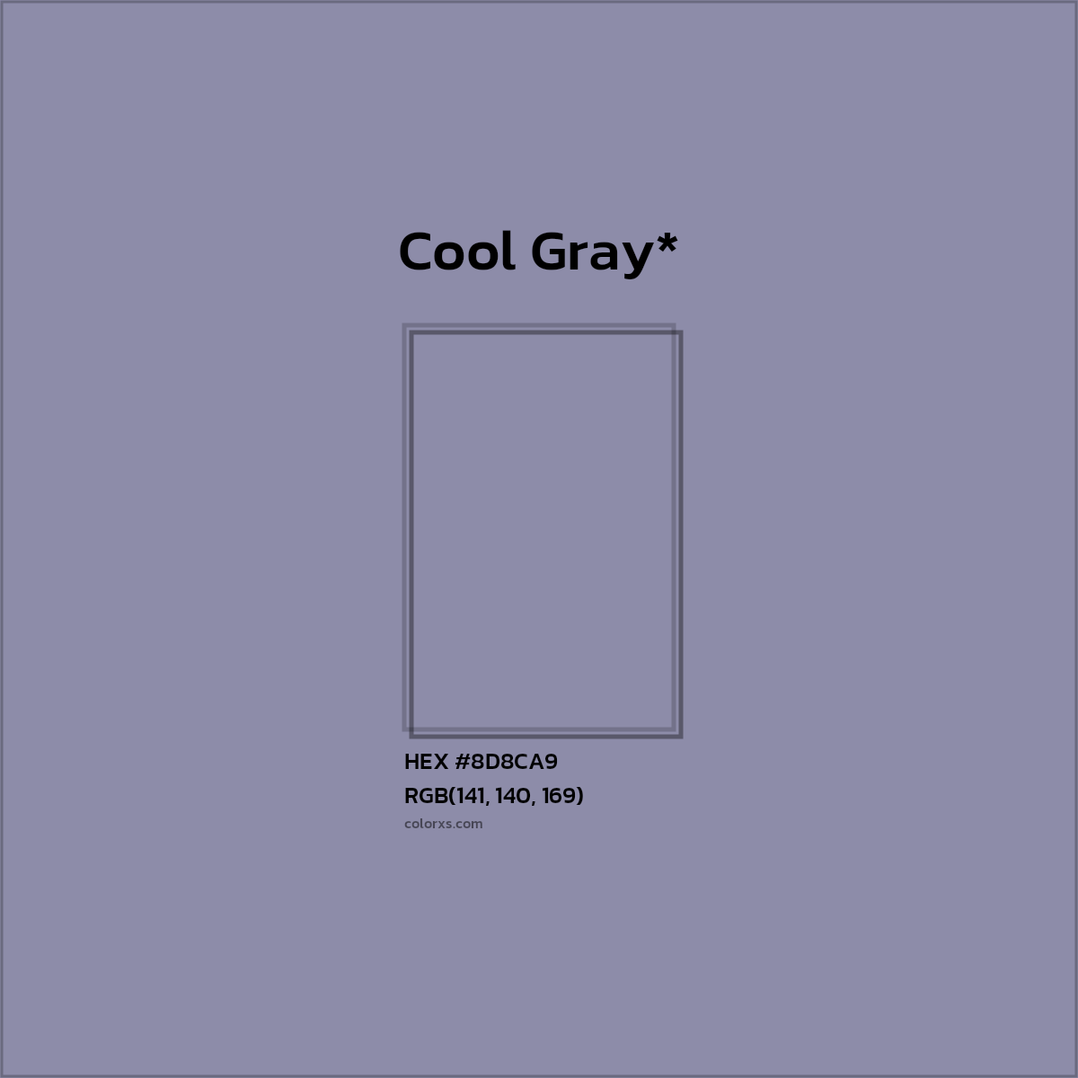#8D8CA9 hex color. RGB, RYB, CMYK, HSL, HSV codes and color conversions. Matching color names, palettes, paints.