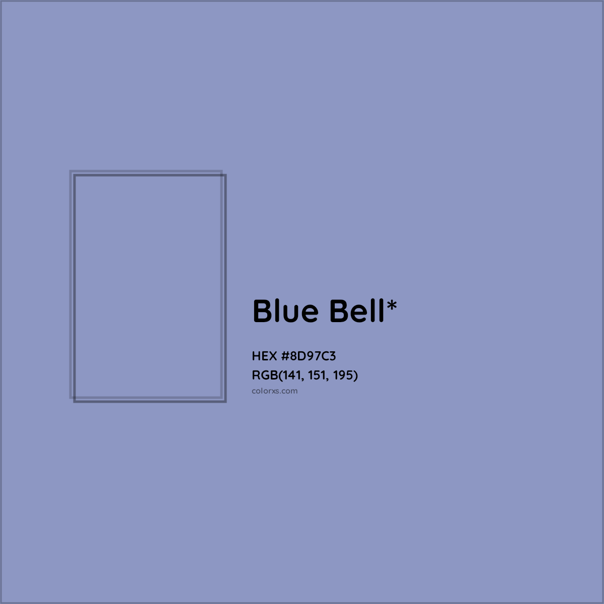 #8D97C3 hex color. RGB, RYB, CMYK, HSL, HSV codes and color conversions. Matching color names, palettes, paints.
