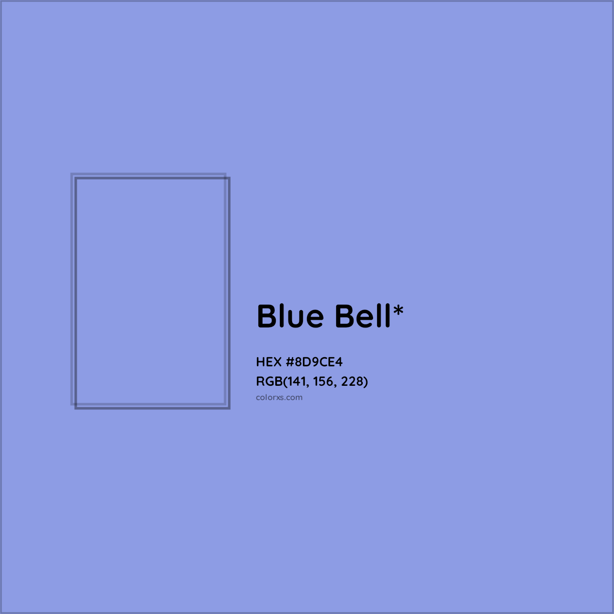 #8D9CE4 hex color. RGB, RYB, CMYK, HSL, HSV codes and color conversions. Matching color names, palettes, paints.