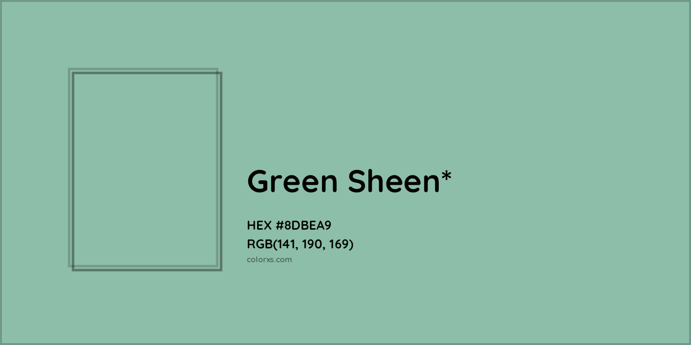 #8DBEA9 hex color. RGB, RYB, CMYK, HSL, HSV codes and color conversions. Matching color names, palettes, paints.