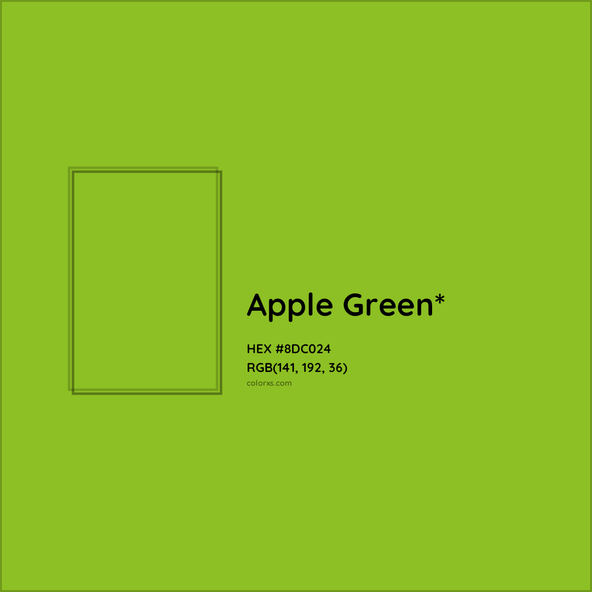 #8DC024 hex color. RGB, RYB, CMYK, HSL, HSV codes and color conversions. Matching color names, palettes, paints.