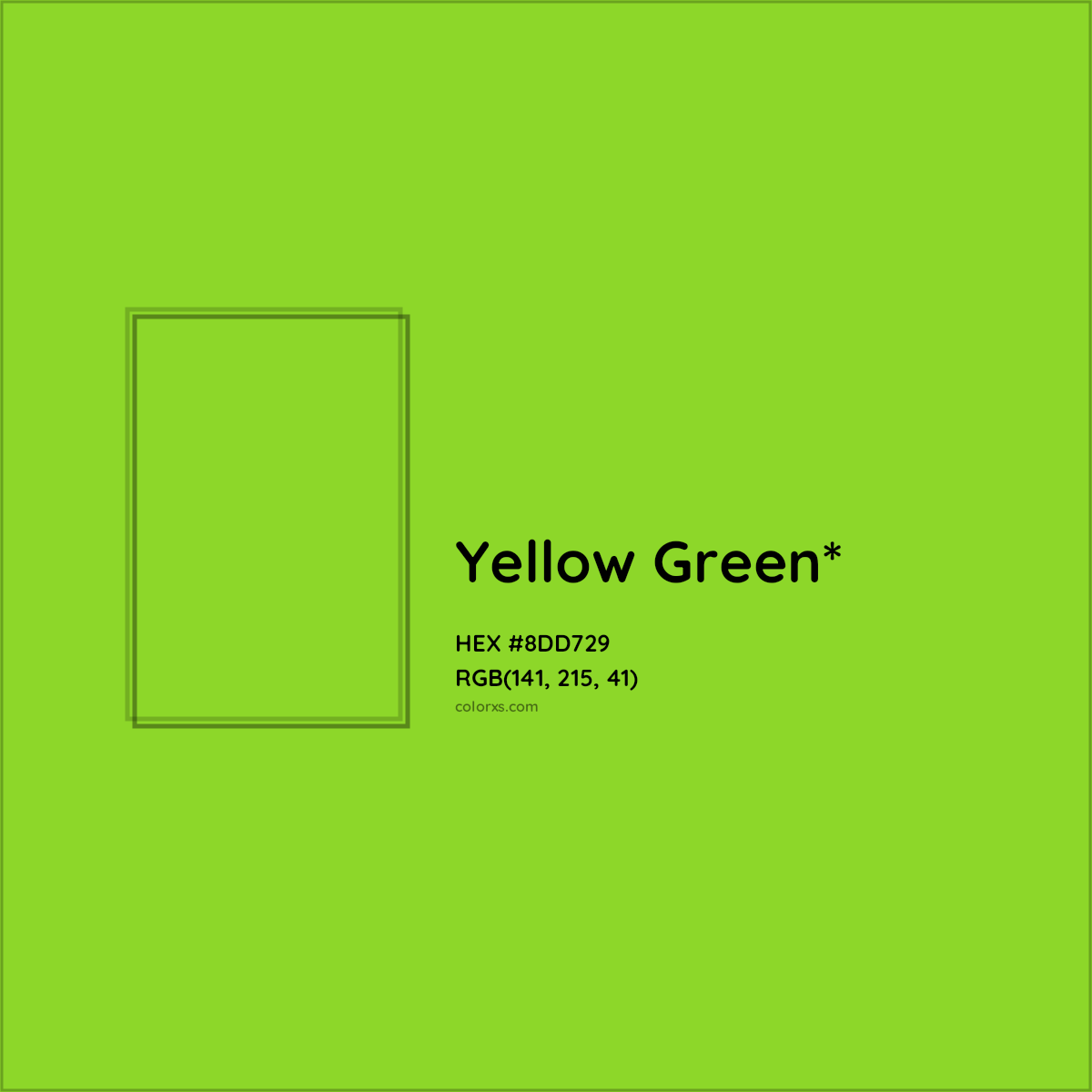 #8DD729 hex color. RGB, RYB, CMYK, HSL, HSV codes and color conversions. Matching color names, palettes, paints.