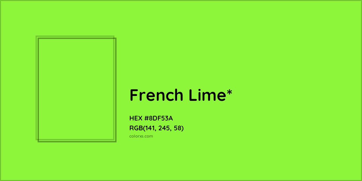 #8DF53A hex color. RGB, RYB, CMYK, HSL, HSV codes and color conversions. Matching color names, palettes, paints.