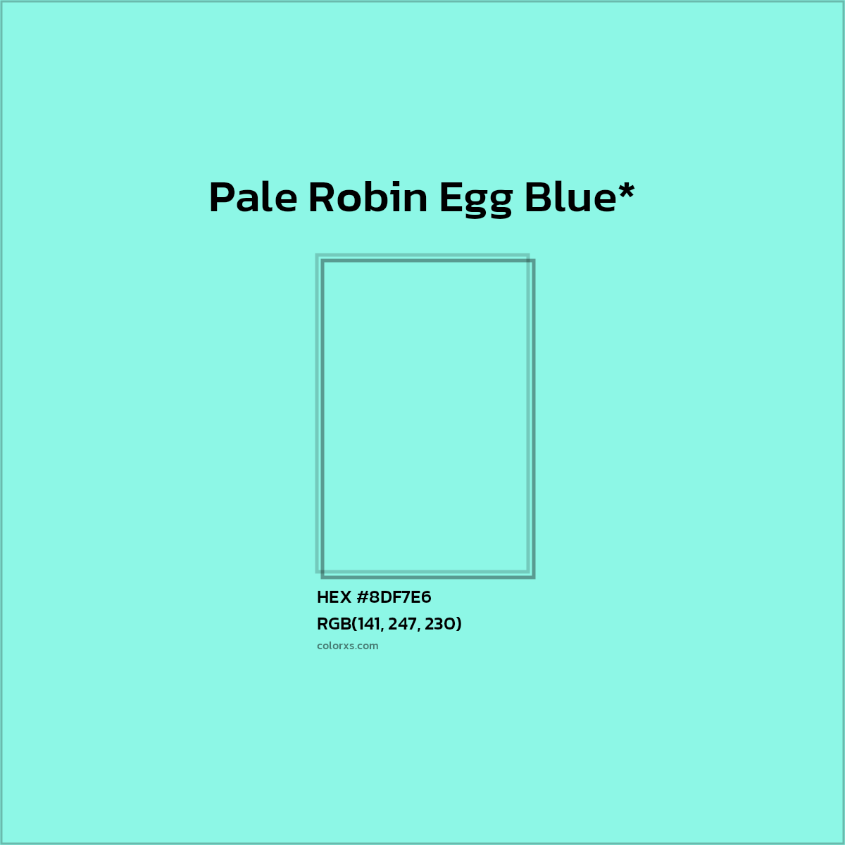 #8DF7E6 hex color. RGB, RYB, CMYK, HSL, HSV codes and color conversions. Matching color names, palettes, paints.