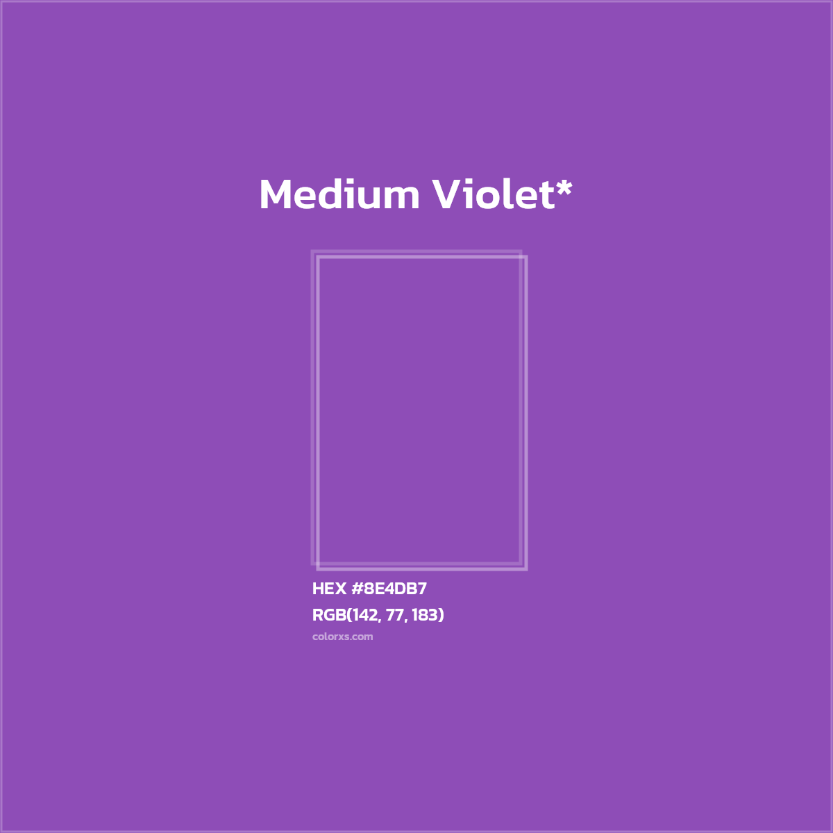 #8E4DB7 hex color. RGB, RYB, CMYK, HSL, HSV codes and color conversions. Matching color names, palettes, paints.