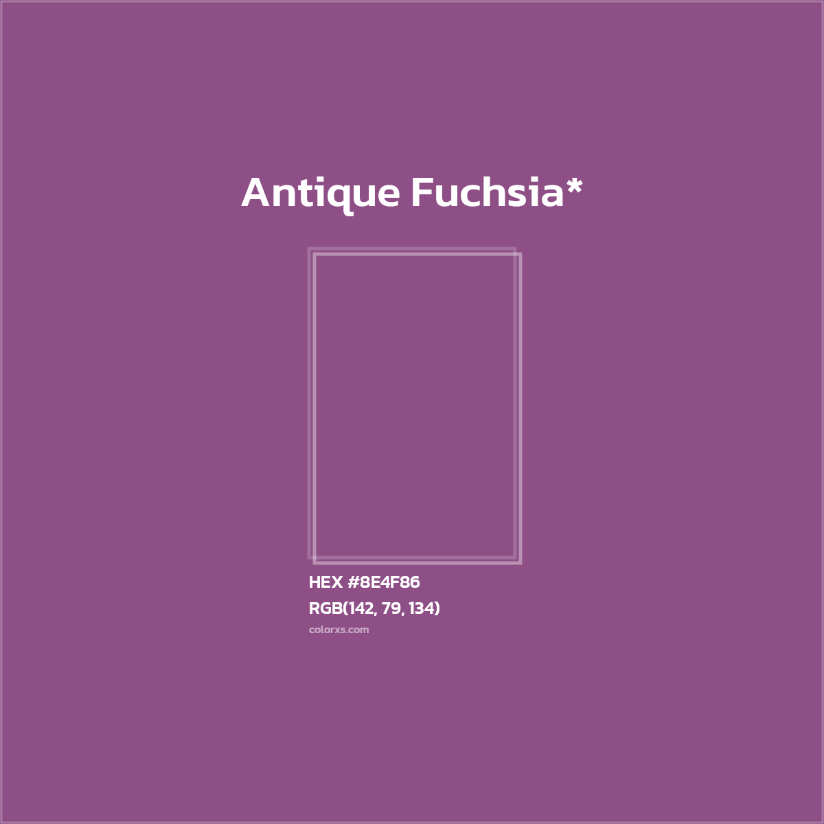 #8E4F86 hex color. RGB, RYB, CMYK, HSL, HSV codes and color conversions. Matching color names, palettes, paints.