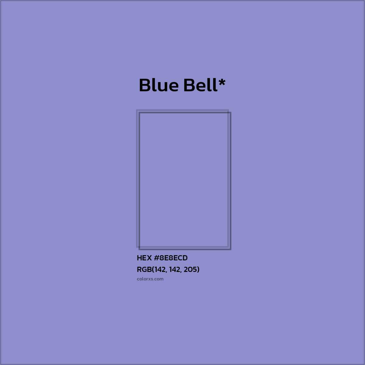 #8E8ECD hex color. RGB, RYB, CMYK, HSL, HSV codes and color conversions. Matching color names, palettes, paints.